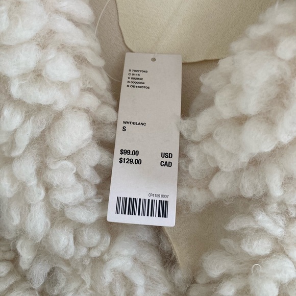 NWT Urban Outfitters | Poppy Cream Colored Faux Fur Oversized Jacket - Picture 10 of 13